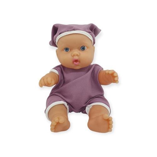 Kıyafetli Et Bebek 35 cm - LMN208 - Mor