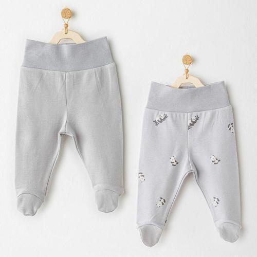 Andywawa AC26034 Keep Smiling 2'li Pantolon Grey