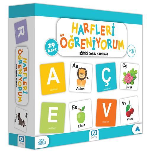 Games Harfleri Öğreniyorum Eğitici Oyun Kartları 29 Kart