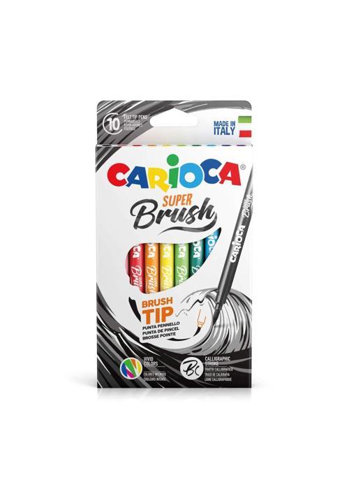 Carioca Süper Brush Keçeli Boya Kalemi 10Lu