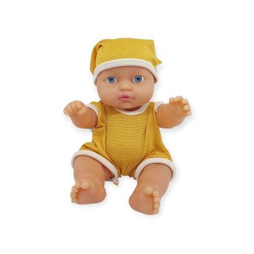 Kıyafetli Et Bebek 35 cm - LMN208 - Sarı
