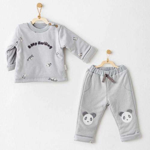 Andywawa AC26028 Fiber Keep Smiling 2'li Takım Grey