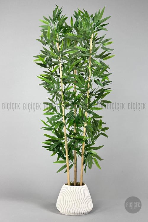 Yapay Bambu Ağacı 140Cm Yoğun Yapraklı 150555100