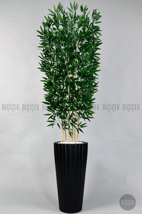 Yapay Bambu Ve Benjamin 6 Dallı Yoğun Yapraklı 220 Cm