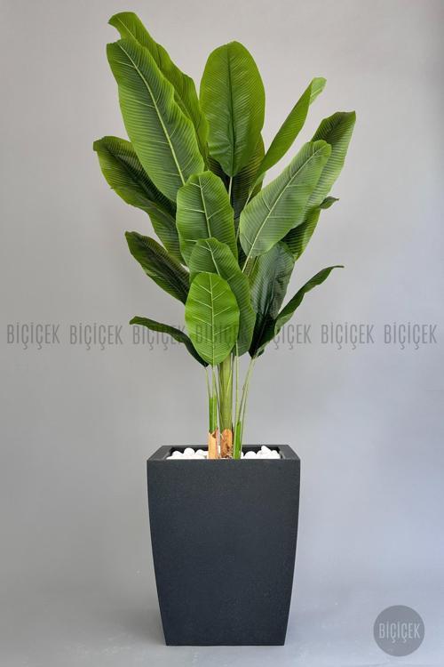 Yapay Muz Ağacı 200 Cm Lux Dış Mekan Saksıda