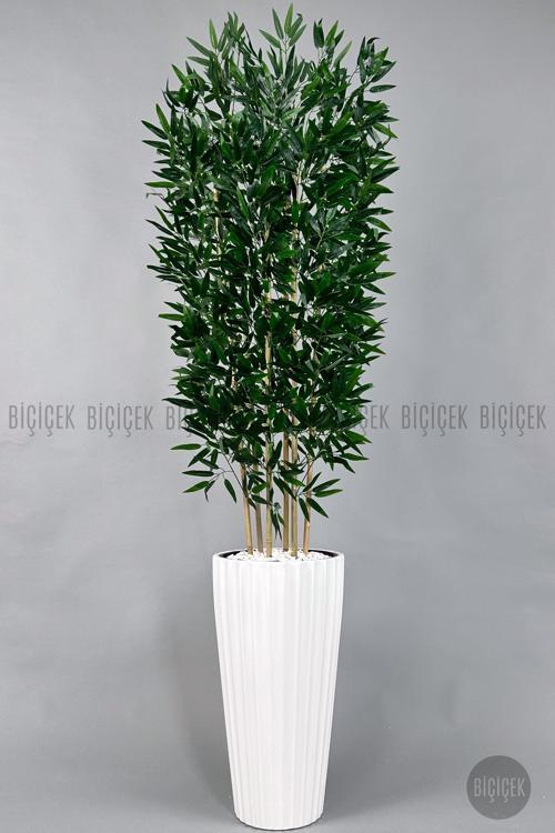 Yapay Bambu Ve Benjamin 6 Dallı Yoğun Yapraklı 220 Cm