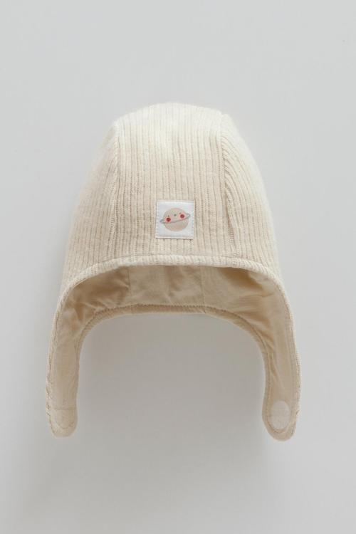 COLOR WORLD KULAKLI TRİKO ŞAPKA - CARAMELL  - SPE2076 - Kahverengi - 9 - 12 Ay - SPE2076-Kahverengi-9 - 12 Ay Kahverengi