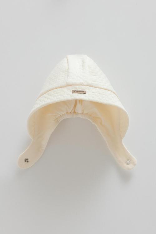 LOVE HUGS ÇITÇITLI ŞAPKA - CARAMELL  - SPK2038 - Ekru - 6 - 9 Ay - SPK2038-Ekru-6 - 9 Ay Ekru