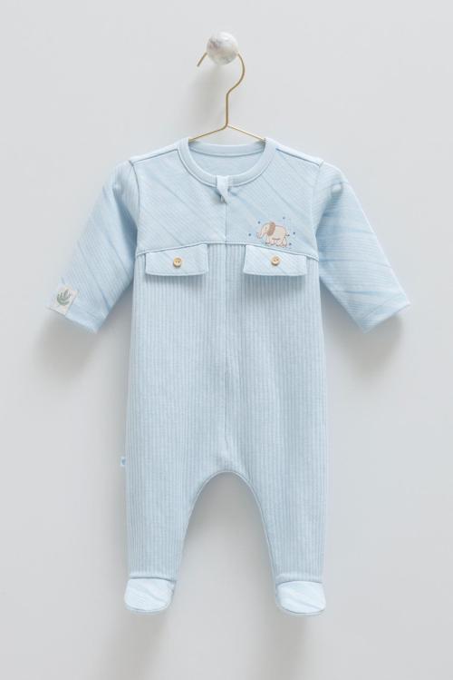 GOOD BABY CEP DETAYLI ÖNDEN FERMUARLI TULUM - CARAMELL  - TE1832 - Mavi - 0 - 1 Ay0 - 1 Ay - TE1832-Ma-0 - 1 Ay0 - 1 Ay Mavi