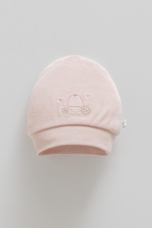 MIDDLE CASTLE NAKIŞLI KIZ KADİFE BERE - CARAMELL  - SPK2150 - Gül Kurusu - 9 - 12 Ay - SPK2150-Gül Kurusu-9 - 12 Ay Gül Kurusu