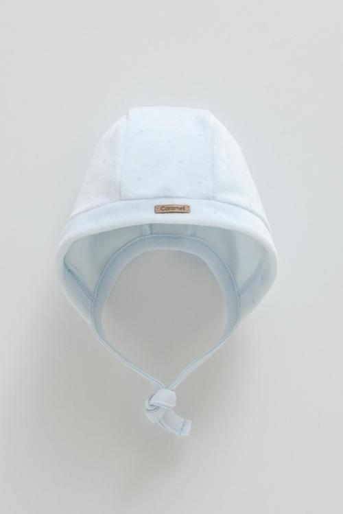 STAR POINT BAĞCIKLI ŞAPKA - CARAMELL  - SPE2160 - Mavi - 9 - 12 Ay - SPE2160-Mavi-9 - 12 Ay Mavi