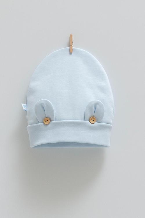 CUTE BEAR DETAYLI BERE - CARAMELL  - SPE1803 - Mavi - 6 - 9 Ay - SPE1803-Mavi-6 - 9 Ay Mavi