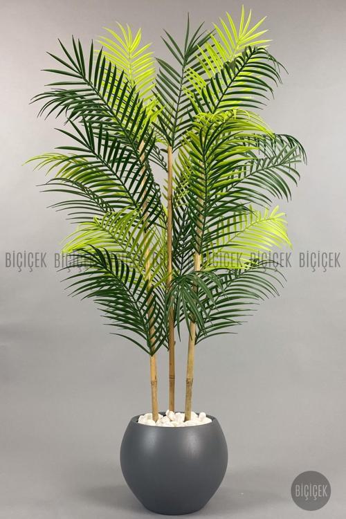 120Cm Areka Ağacı 24 Yapraklı Küre Saksıda