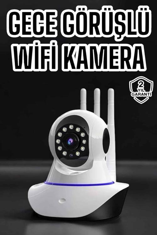 Ev Kamerası Wifi Kamerası Video Kayıt Çift Yönlü Hareket Sensörü Bebek