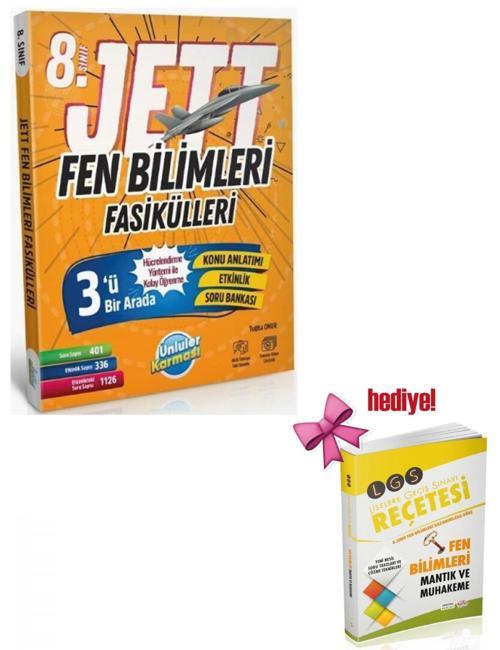 Ünlüler Karması 8. Sınıf Fen Bilimleri JETT Soru Fasikülleri + Editör Fen Soru Hediyeli