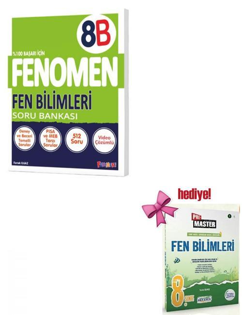 Fenomen 8. Sınıf Fenomen Fen Bilimleri B Soru Bankası + Okyanus Fen Soru Hediyeli