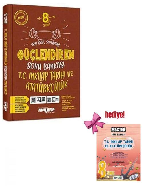 Ankara 8. Sınıf T.C. İnkılap Tarihi Güçlendiren Soru Bankası + Okyanus İnkilap Soru Hediyeli