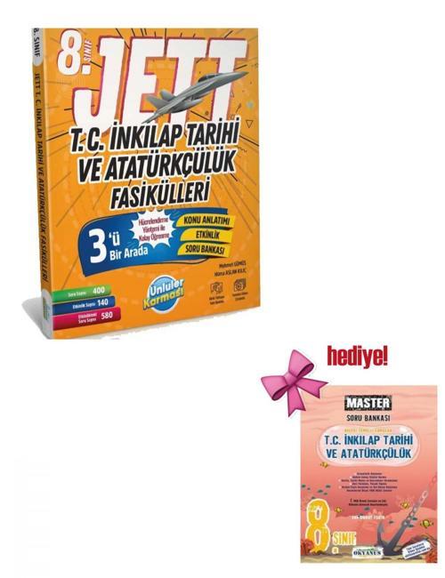 Ünlüler Karması 8. Sınıf Jett T.c. İnkilap Tarihi Fasikülleri + Okyanus İnkilap Soru Hediyeli