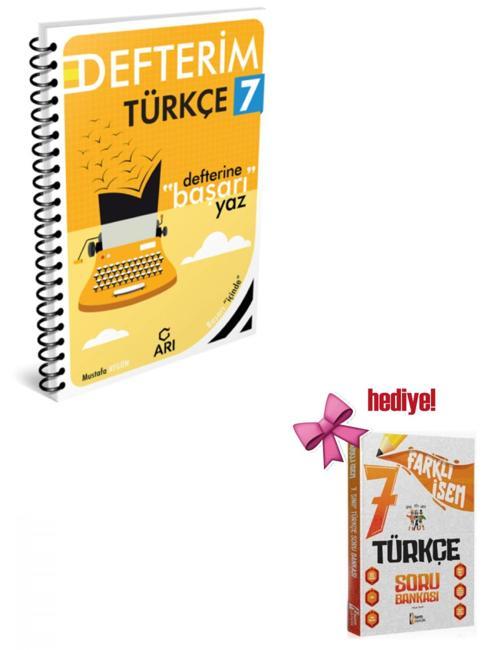 Arı 7. Sınıf Türkçe Akıllı Defteri + İsem Türkçe Soru Hediyeli