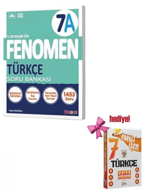 Fenomen 7. Sınıf Türkçe Fenomen A Soru Bankası + İsem Türkçe Soru Hediyeli
