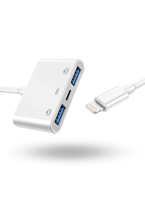 Büro Ev Ofis Cihazları için Ios-2HUB Usb Camera Adapter