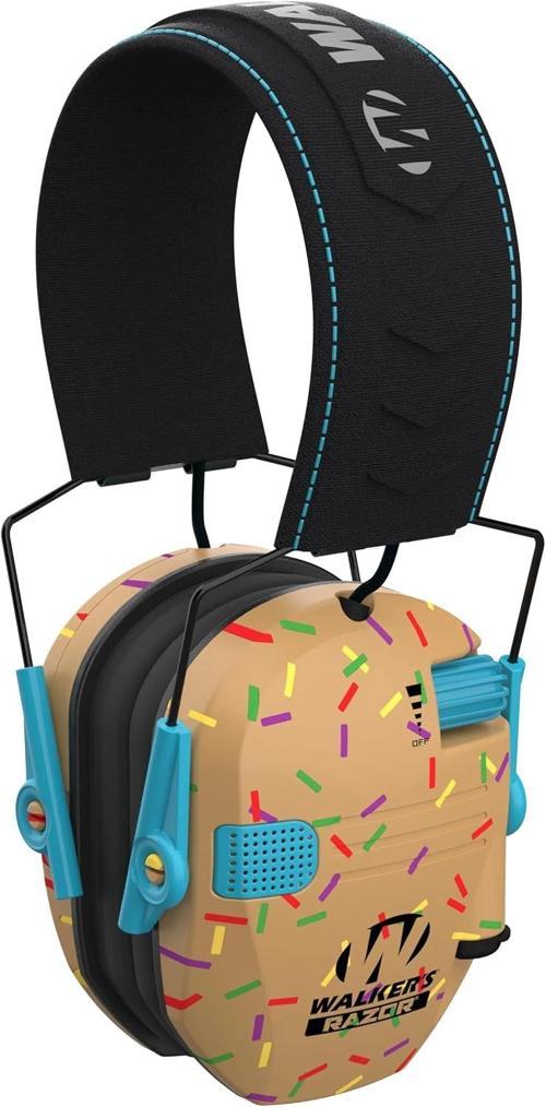 Walker's Razor Slim Ultra Düşük Profilli Kompakt Tasarımlı Kulaklık - Altın Serpintiler