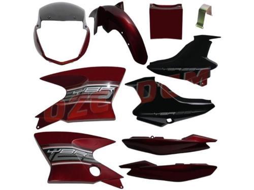 Yamaha Ybr Kaporta Seti Kırmızı 2010 10 Parça