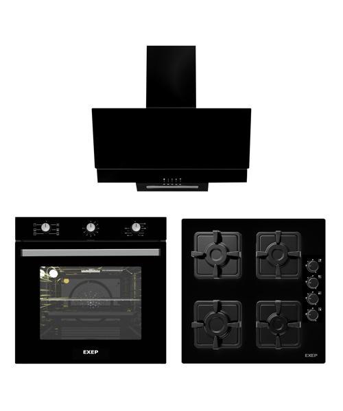 ECO LİNE SİYAH 3 LÜ ANKASTRE SET (ED401-EO320-EF240)