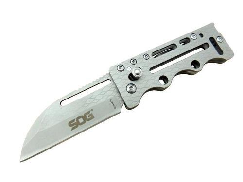 AC78 Gri Yaprak Kamp Çakı 14,5 cm - Metal Sap, Kılıflı
