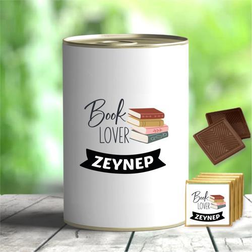 Kişiye Özel İsimli Kitap Temalı Hediye Çikolata Konservesi - MK09