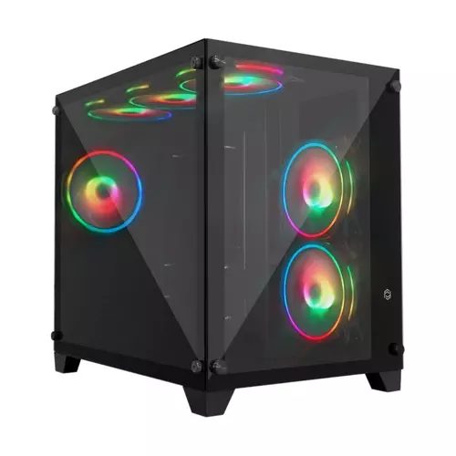 Phoenix FC-9505G 750W 80+ 6x120mm RGB Fan Mid Tower Micro-ATX Siyah Gaming (Oyuncu) Kasa