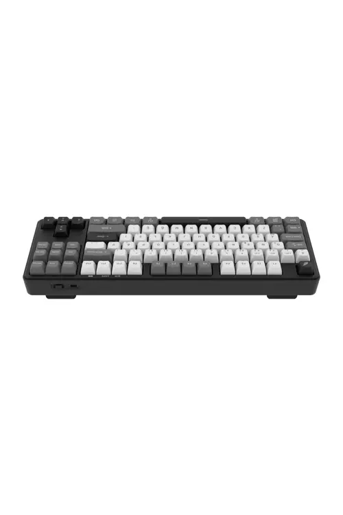 Gaming HK220BW Membrane RGB Kablosuz/Bluetooth Siyah Beyaz TKL Türkçe Gaming Klavye