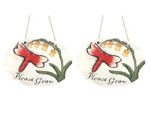 2 ADET ASILABİLİR BALKON VE BAHÇE SÜSÜ KIRMIZI YUSUFÇUK DESENLİ OVAL 17X15X1,3CM DUVAR SÜSÜ,TAŞI BALKON,BAHÇE VE ODA DEKOR  HOŞGELDİNİZ TABLO,TABELA