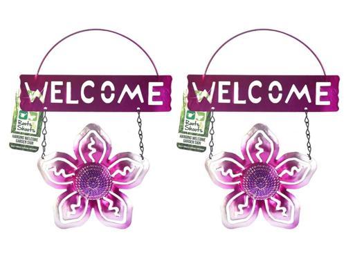 2 ADET BALKON VE BAHÇE HOŞGELDİNİZ TABELASI PEMBE ÇİÇEKLİ 26X20X0,2CM DUVAR SÜSÜ BALKON,BAHÇE VE ODA DEKOR HOŞGELDİNİZ TABLO,TABELA