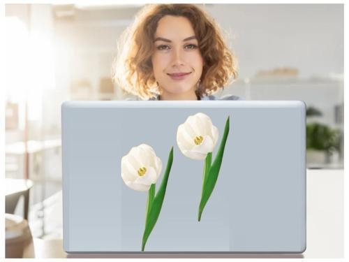 2 ADET DEFTER STİCKER,LAPTOP STİCKER ÇİÇEKLİ PVC 70X50X0,5CM