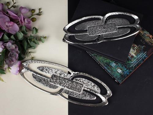 FESTIVE OVAL MEYVELIK SILVER 36X14 CM - KÜÇÜK BOY - 1 ADET
