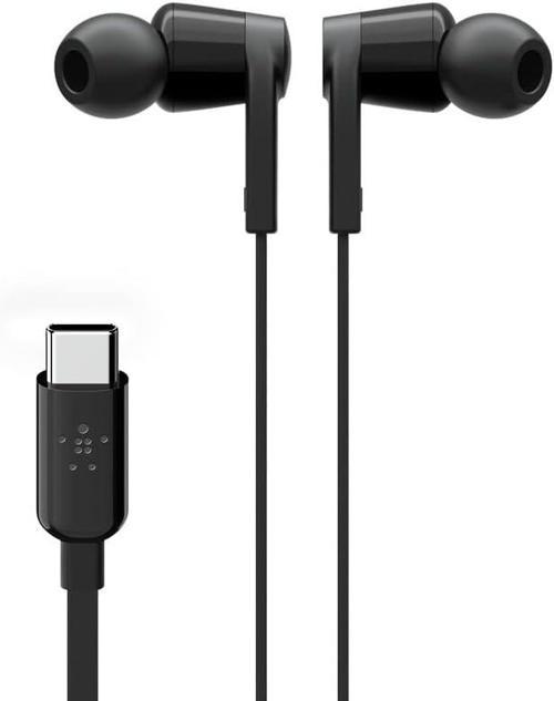 Rockstar Usb-C Girişli Silikonlu Kulak İçi Kulaklık, Tangle-Free, Siyah