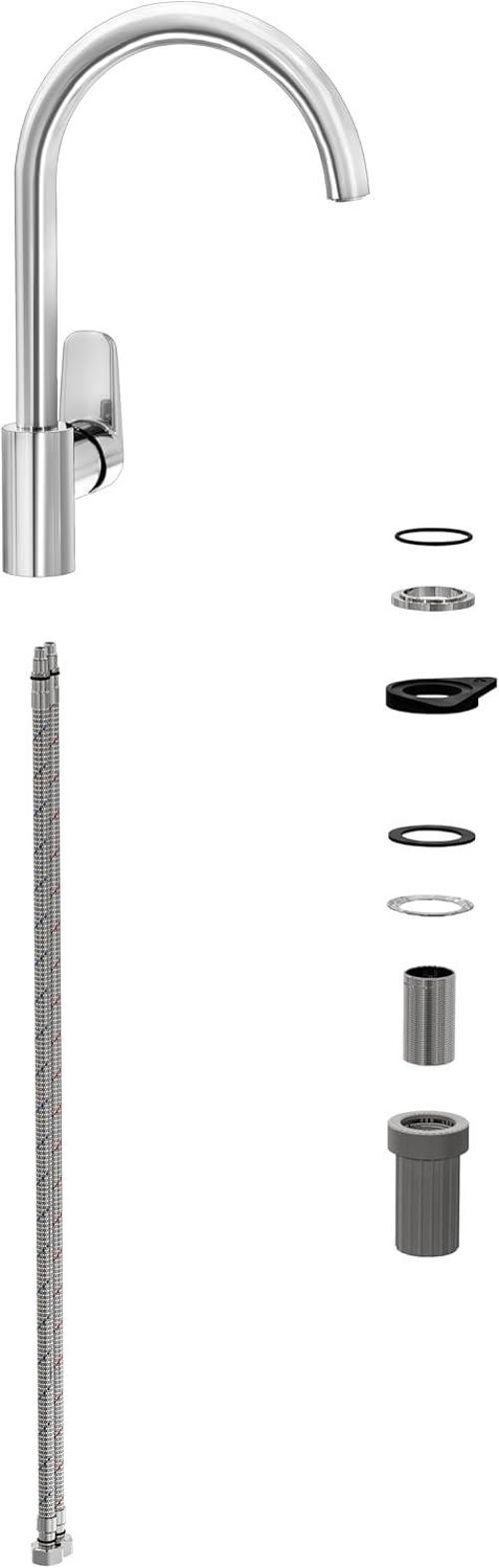 Shift T20 A43674 Eviye Bataryası, C Tipi, Krom