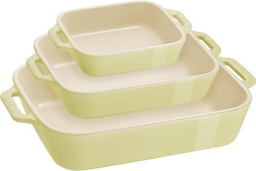 Seramik Fırın Kabı Seti 3'Lü Yeşil