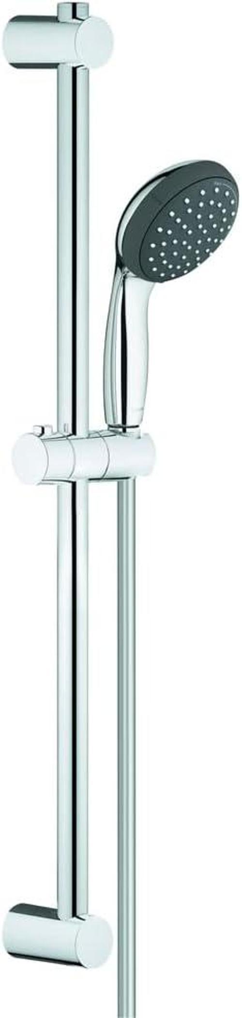 Vitalio Start 100 Sürgülü Duş Seti, 600 Mm Sürgülü Ray, 100 Mm El Duşu 2 Akışlı, 1750 Mm Duş H