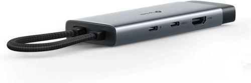 Uh7020C, 4K 60Hz Hdmi, Gigabit Rj45 Port, 100W Hızlı Şarj, Sd Ve Microsd Kart Yuvası, 5Gbps