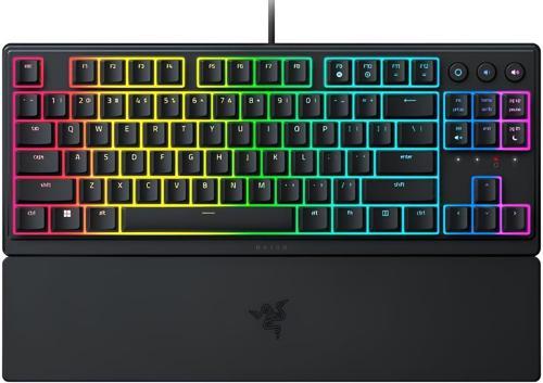 Ornata V3 Tenkeyless - Kompakt Düşük Profil Oyun Klavyesi (Meka-Membran Anahtarlar, Özel Medya