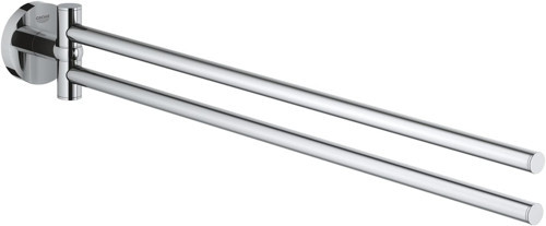 Start İkili Uzun Havluluk, 439 Mm, Duş, Banyo Aksesuarları, Krom, 41183000