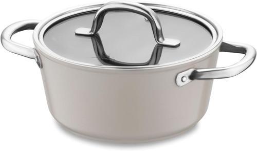 Swiss Crystal Bej Derin Tencere 20 Cm