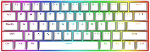 K630W-Rgb Dragonborn Blue Switch%60 Tr Q Beyaz Mekanik Kablolu Gaming (Oyuncu) Klavye