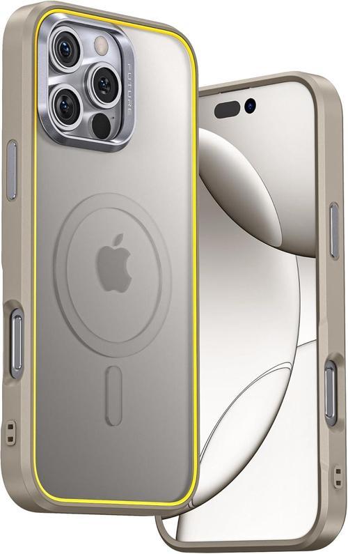 The Future Iphone 16 Pro Max Kılıfı, Magsafe Uyumlu Telefon Kılıfı, Desert Titanium