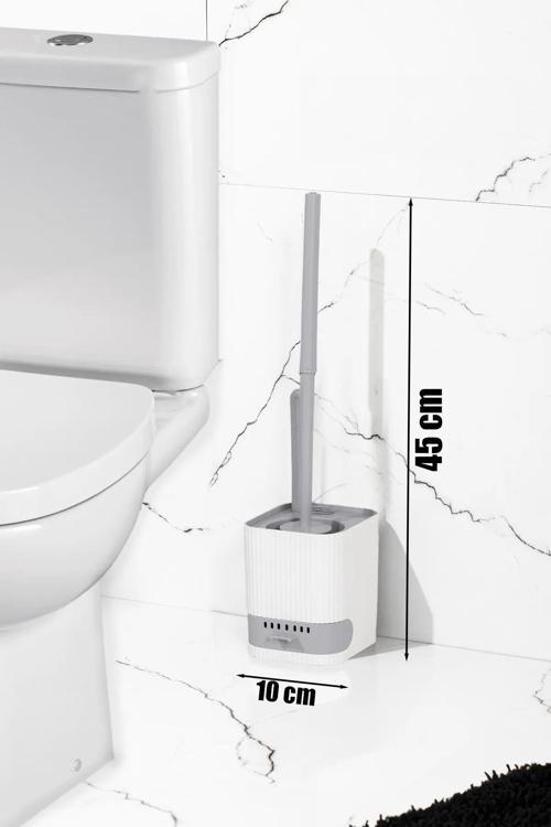 2li Su Akıtmayan Yapışkanlı Banyo Lavabo Wc Temizleme Fırçası-tuvalet Fırçası