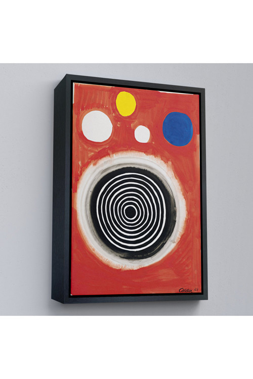 Ahşap Çerçeveli Alexander Calder - Eşmerkezli Bulutsu Tablo - Concentric Nebula-8103