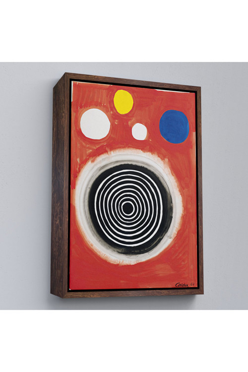 Ahşap Çerçeveli Alexander Calder - Eşmerkezli Bulutsu Tablo - Concentric Nebula-8103
