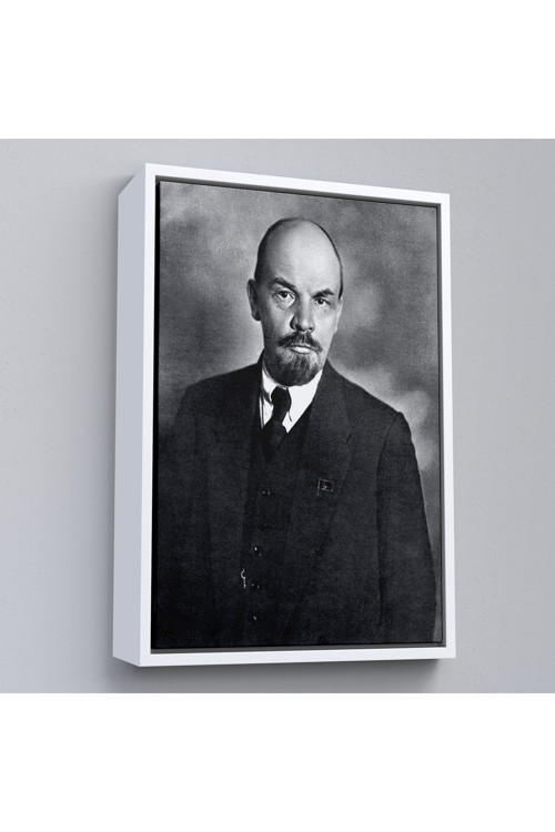Ahşap Çerçeveli Sovyet Lideri Vladimir Lenin Tablo-7944
